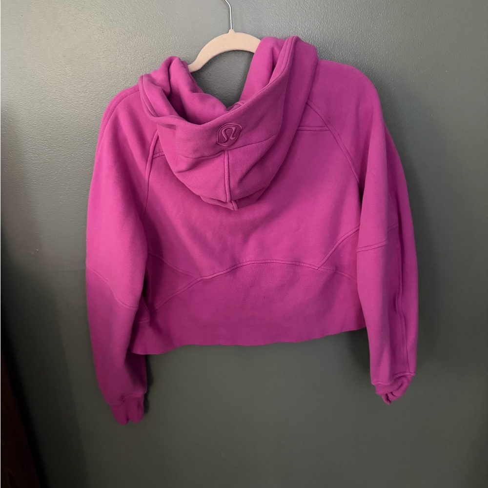 lululemon athletica Fuchsia Half-Zip Hooded Sweatshirt - Picture 2 of 2